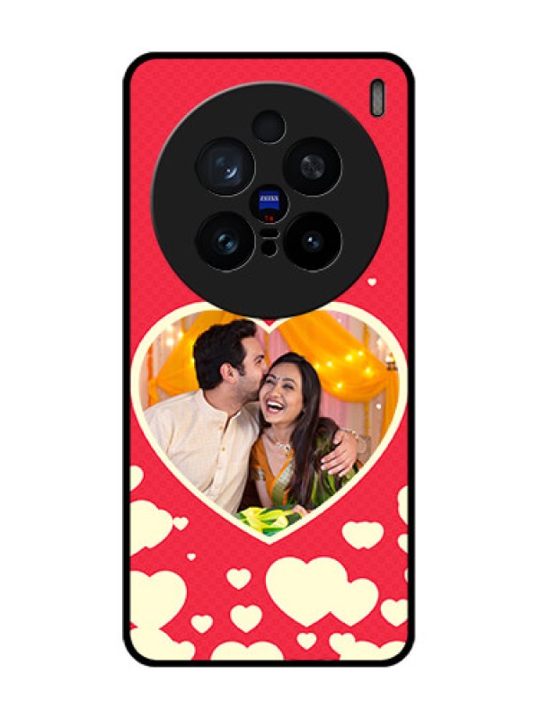 Custom Vivo X200 Pro 5G Custom Glass Phone CaseLove Symbols Phone Cover Design