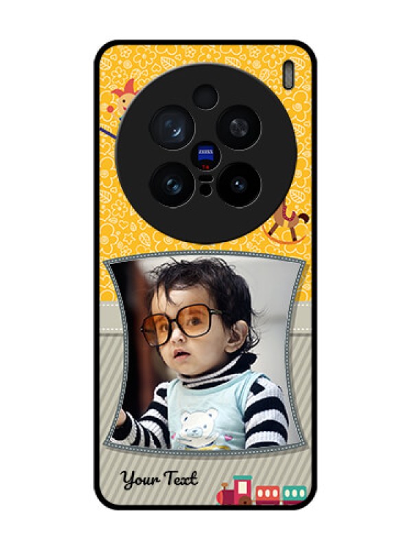 Custom Vivo X200 Pro 5G Custom Glass Phone CaseBaby Picture Upload Design