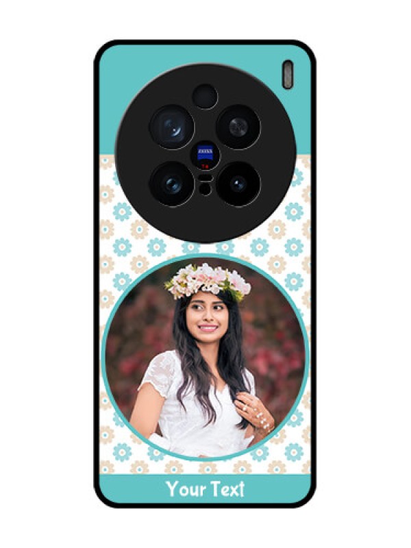 Custom Vivo X200 Pro 5G Custom Glass Phone CaseBeautiful Flowers Design