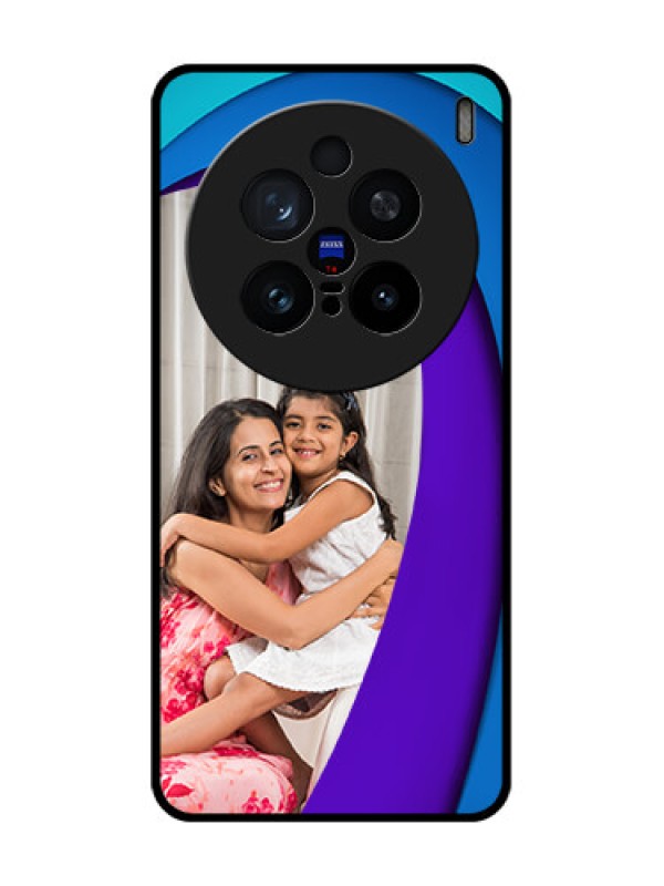 Custom Vivo X200 Pro 5G Custom Glass Phone CaseSimple Pattern Design