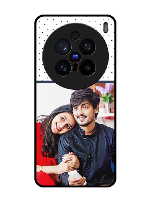 Custom Vivo X200 Pro 5G Custom Glass Phone CasePremium Dot Design