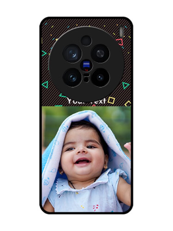 Custom Vivo X200 Pro 5G Custom Glass Phone CaseWith Confetti Birthday Design