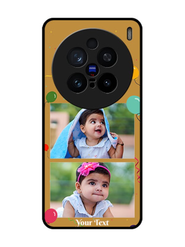 Custom Vivo X200 Pro 5G Custom Glass Phone CaseImage Holder With Birthday Celebrations Design
