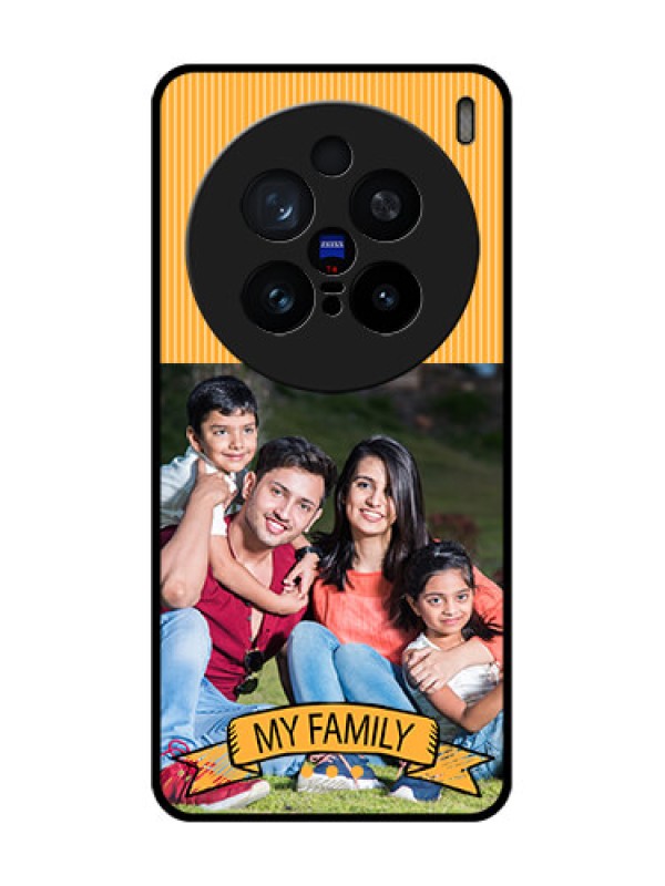 Custom Vivo X200 Pro 5G Custom Glass Phone CaseMy Family Design