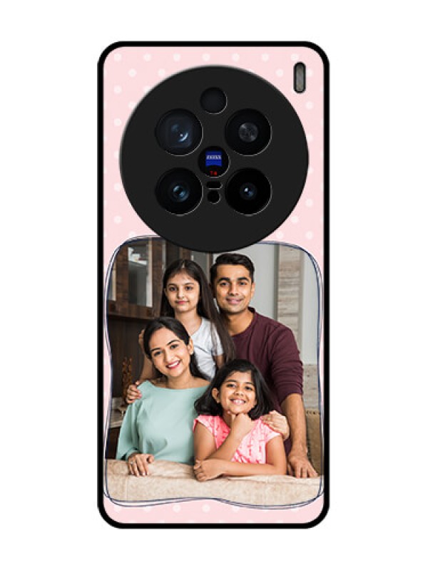 Custom Vivo X200 Pro 5G Custom Glass Phone CaseFamily With Dots Design