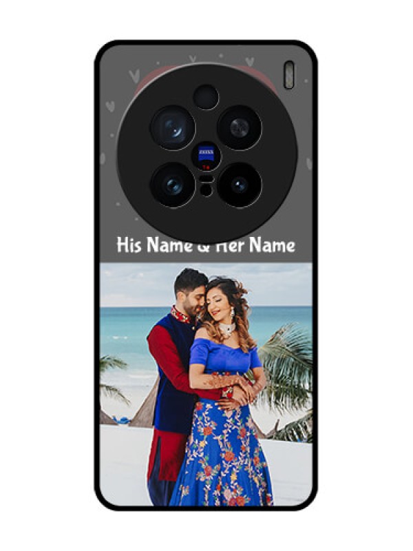 Custom Vivo X200 Pro 5G Custom Glass Phone CaseBuy Love Design With Photo Online