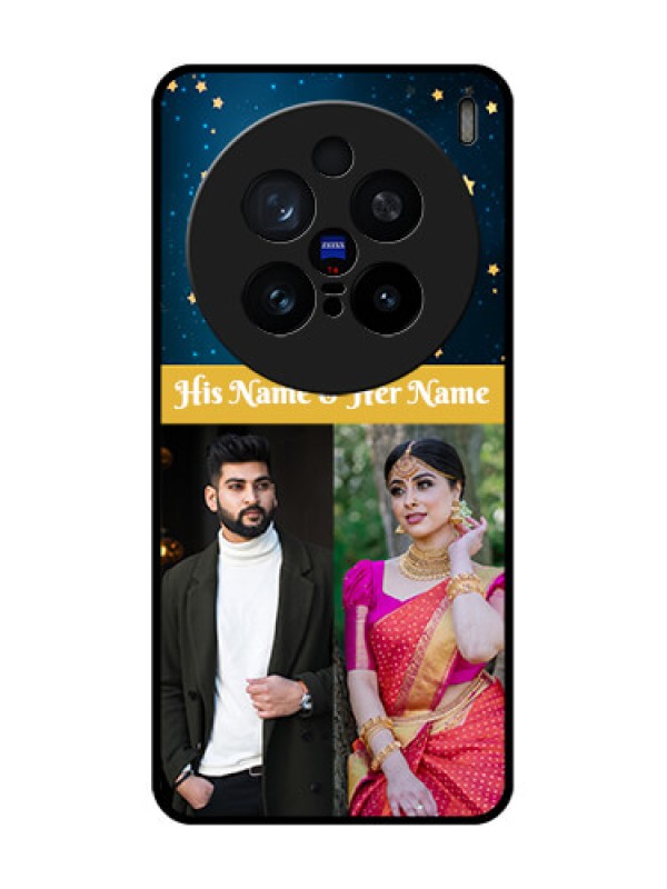 Custom Vivo X200 Pro 5G Custom Glass Phone CaseGalaxy Stars Backdrop Design