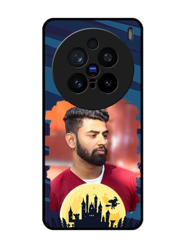Custom Vivo X200 Pro 5G Custom Glass Phone CaseHalloween Witch Design