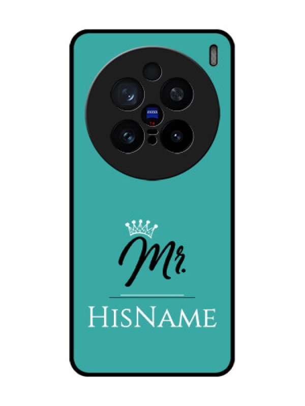 Custom Vivo X200 Pro 5G Custom Glass Phone CaseMr With Name Design