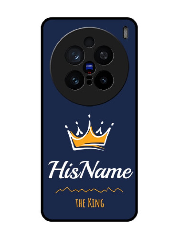 Custom Vivo X200 Pro 5G Custom Glass Phone CaseKing With Name Design