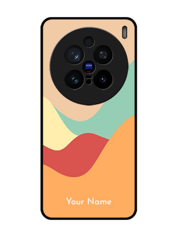 Custom Vivo X200 Pro 5G Custom Glass Phone CaseOcean Waves Multi - Colour Design