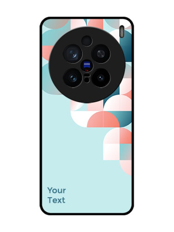 Custom Vivo X200 Pro 5G Custom Glass Phone CaseStylish Semi - Circle Pattern Design