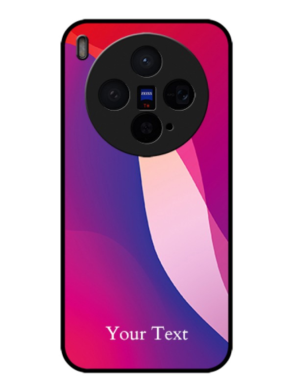 Custom Vivo X300 5G Custom Glass Phone Case - Digital Abstract Overlap Design