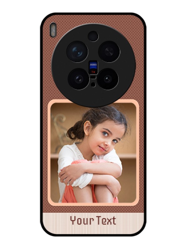 Custom Vivo X300 Pro 5G Custom Glass Phone Case - Simple Pic Upload Design