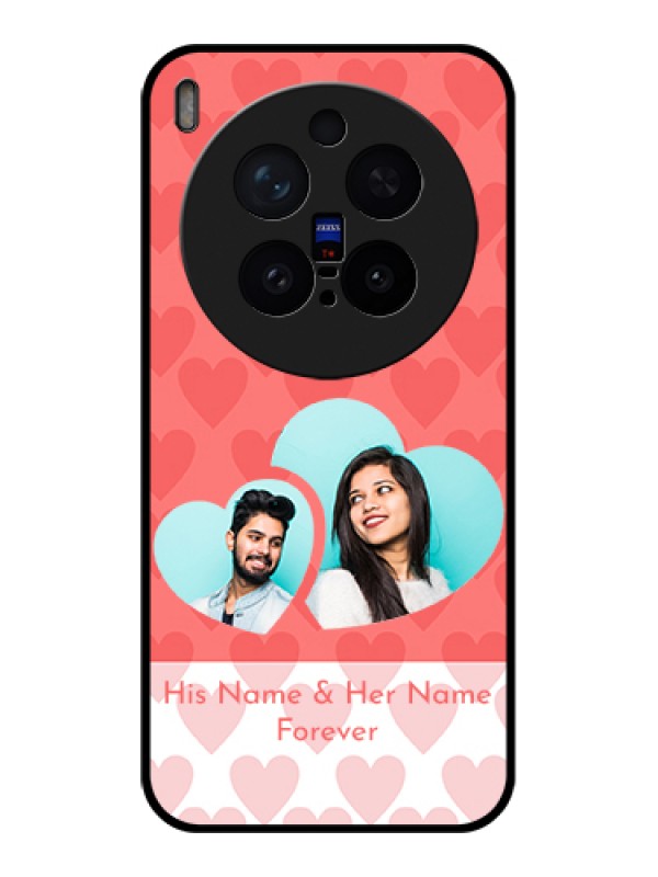 Custom Vivo X300 Pro 5G Custom Glass Phone Case - Couple Pic Upload Design