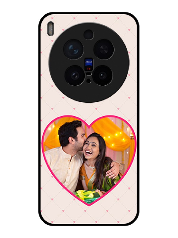 Custom Vivo X300 Pro 5G Custom Glass Phone Case - Heart Shape Design