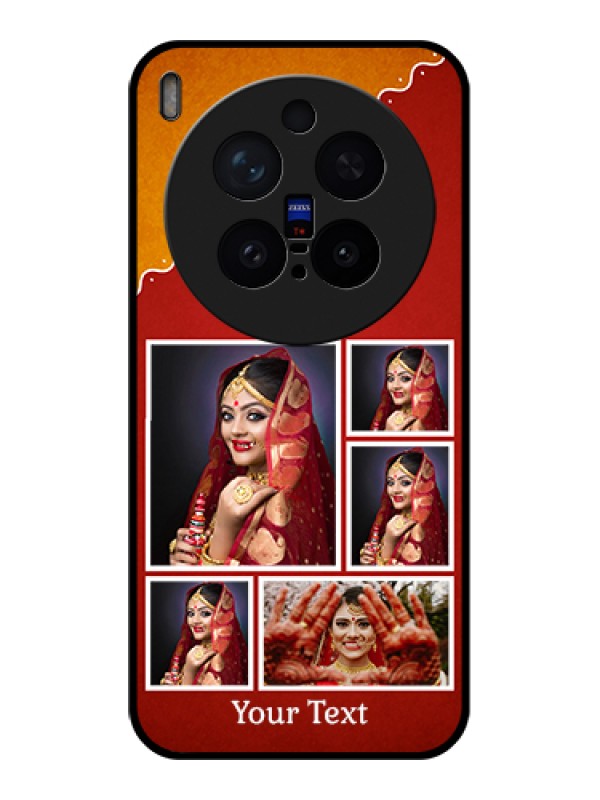 Custom Vivo X300 Pro 5G Custom Glass Phone Case - Wedding Pic Upload Design