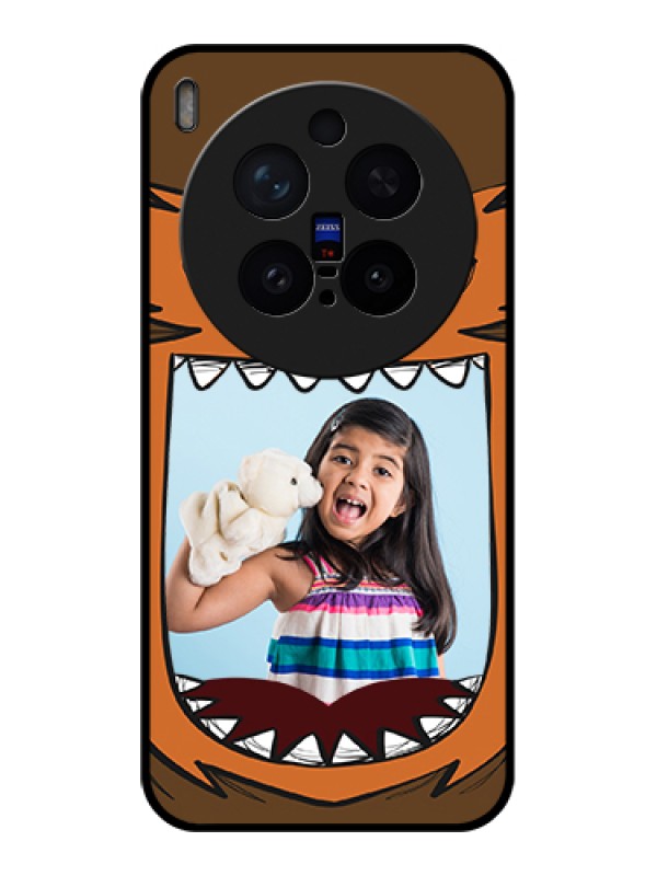 Custom Vivo X300 Pro 5G Custom Glass Phone Case - Owl Monster Back Case Design