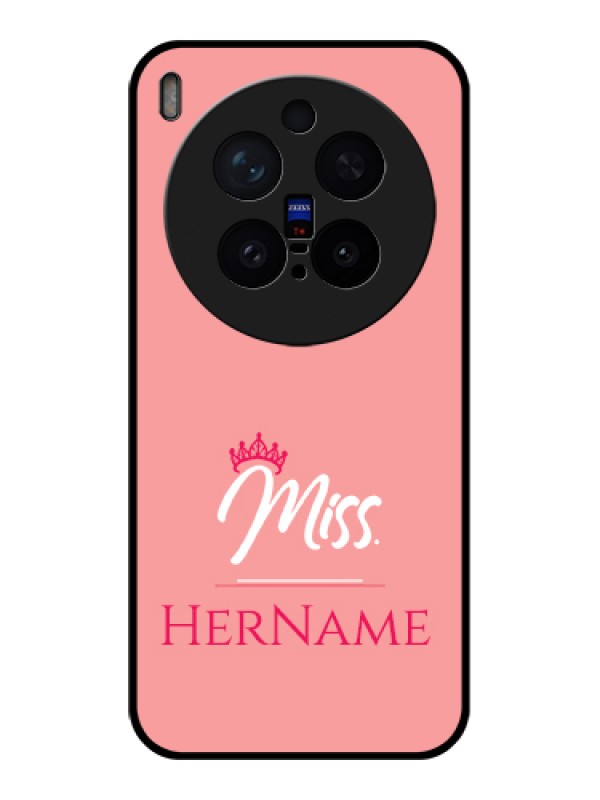 Custom Vivo X300 Pro 5G Custom Glass Phone Case - Mrs With Name Design
