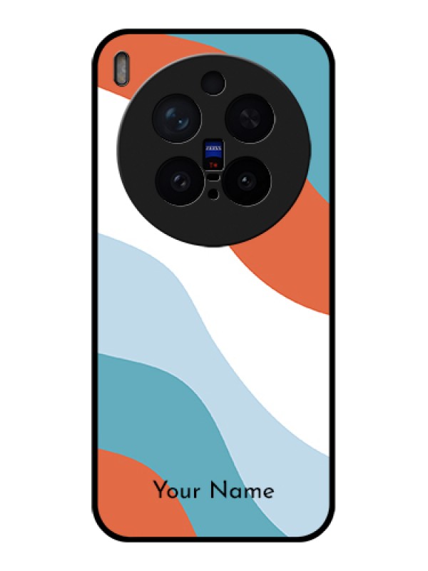 Custom Vivo X300 Pro 5G Custom Glass Phone Case - Coloured Waves Design