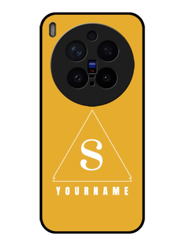 Custom Vivo X300 Pro 5G Custom Glass Phone Case - Simple Triangle Design