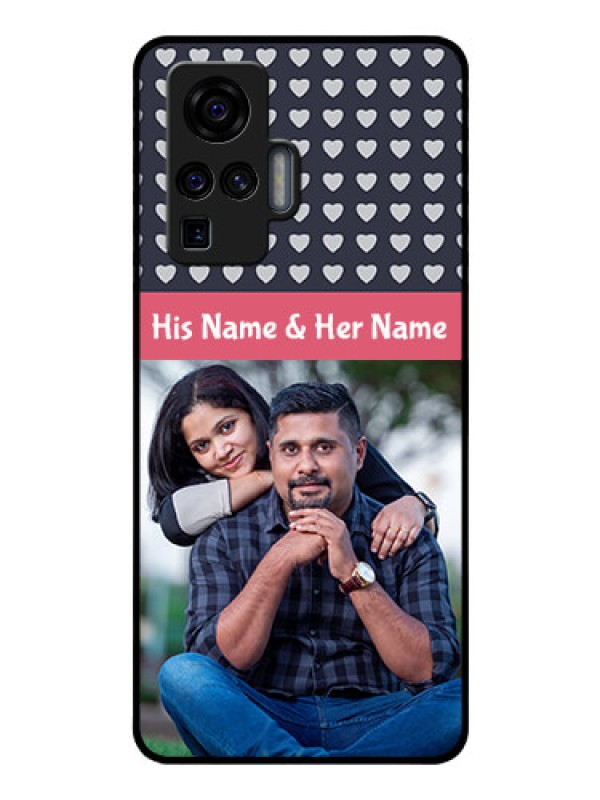 Custom Vivo X50 Pro 5G Custom Glass Mobile Case - Love Symbols Design
