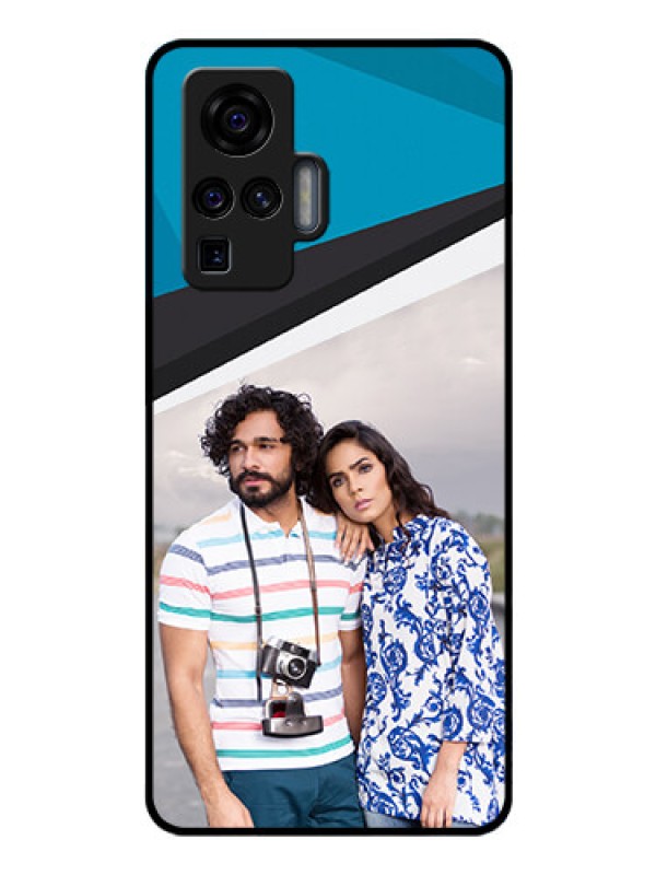 Custom Vivo X50 Pro 5G Photo Printing on Glass Case - Simple Pattern Photo Upload Design
