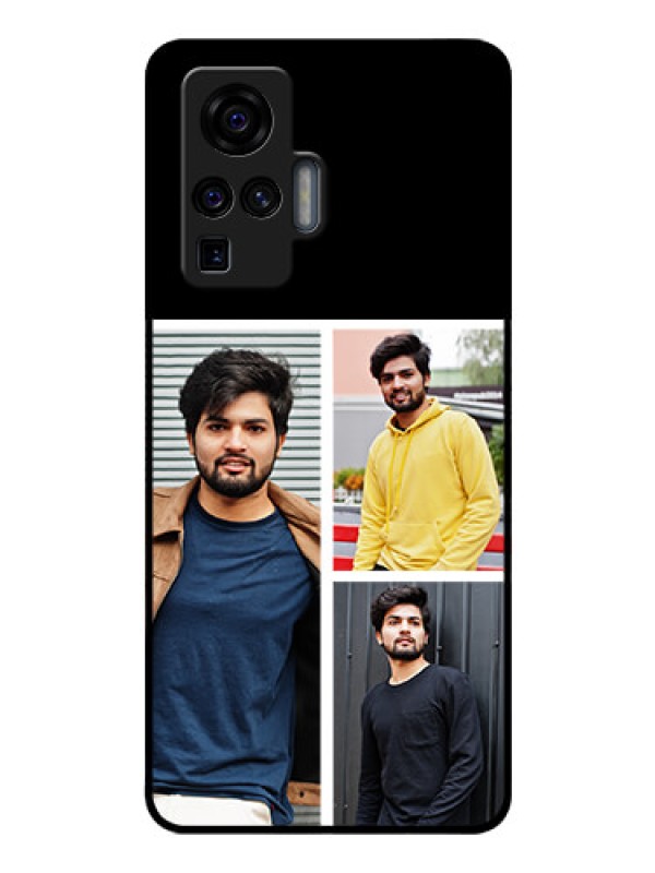 Custom Vivo X50 Pro 5G Photo Printing on Glass Case - Upload Multiple Picture Design