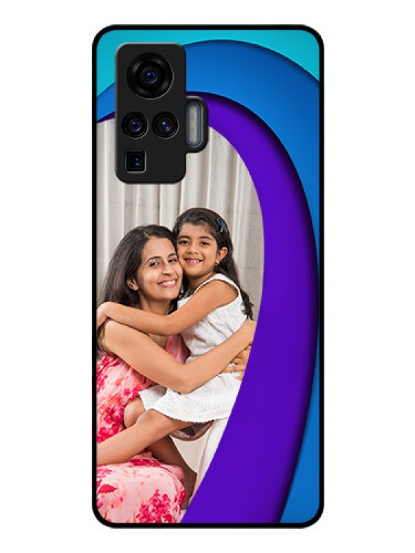 Custom Vivo X50 Pro 5G Photo Printing on Glass Case - Simple Pattern Design