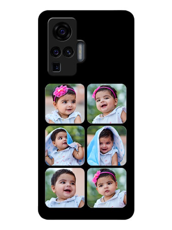 Custom Vivo X50 Pro 5G Photo Printing on Glass Case - Multiple Pictures Design