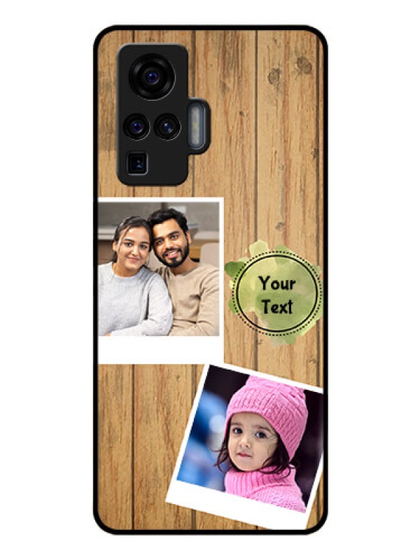 Custom Vivo X50 Pro 5G Custom Glass Phone Case - Wooden Texture Design