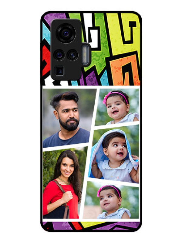 Custom Vivo X50 Pro 5G Custom Glass Phone Case - Graffiti pattern Design