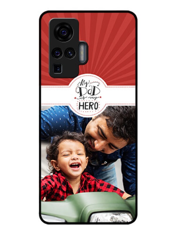 Custom Vivo X50 Pro 5G Photo Printing on Glass Case - My Dad Hero Design
