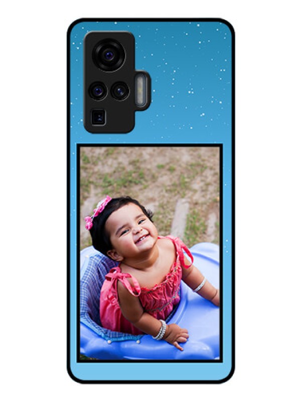 Custom Vivo X50 Pro 5G Custom Glass Mobile Case - Wave Pattern Colorful Design