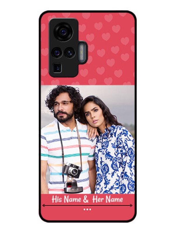 Custom Vivo X50 Pro 5G Photo Printing on Glass Case - Simple Love Design