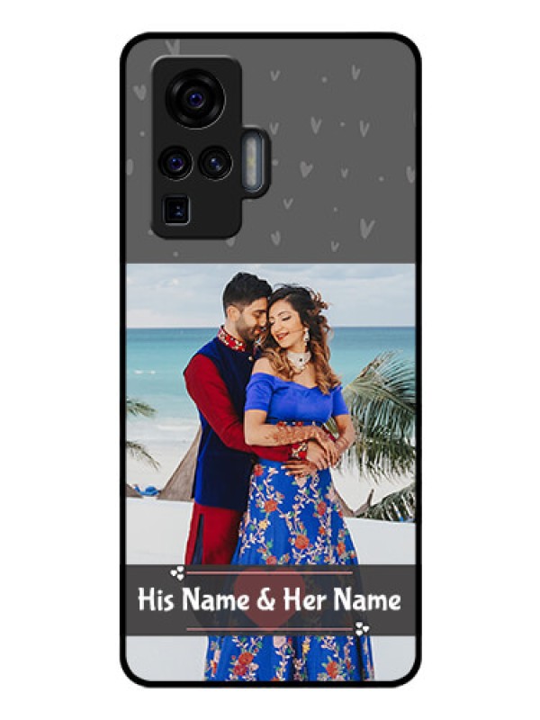 Custom Vivo X50 Pro 5G Custom Glass Mobile Case - Buy Love Design with Photo Online