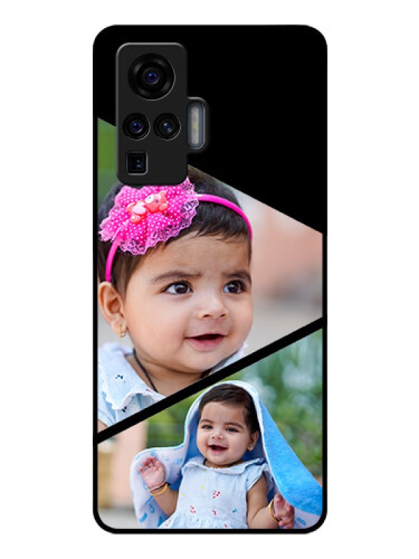 Custom Vivo X50 Pro 5G Custom Glass Phone Case - Semi Cut Design
