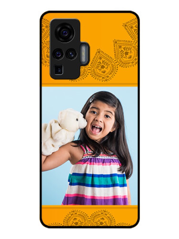 Custom Vivo X50 Pro 5G Personalized Glass Phone Case - Photo Wedding Design 