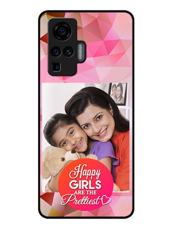 Custom Vivo X50 Pro 5G Photo Printing on Glass Case - Abstract Triangle Design