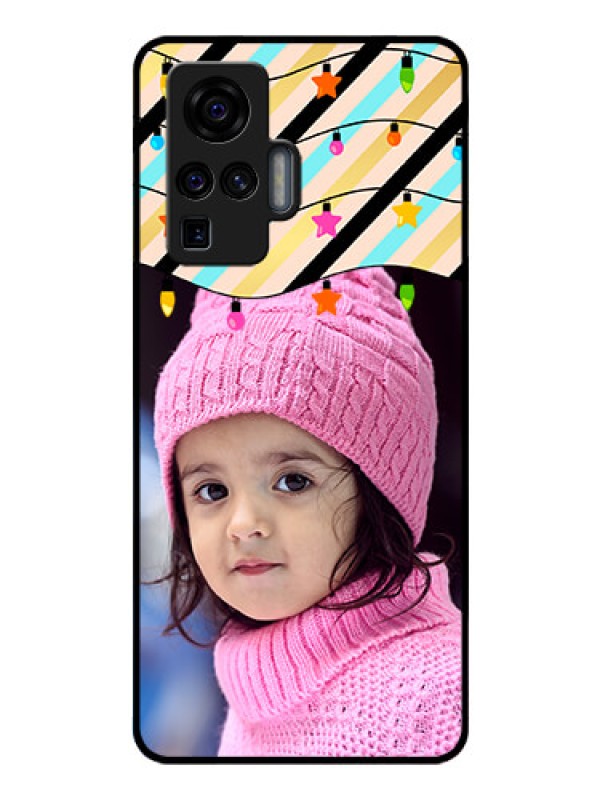 Custom Vivo X50 Pro 5G Custom Glass Mobile Case - Lights Hanging Design