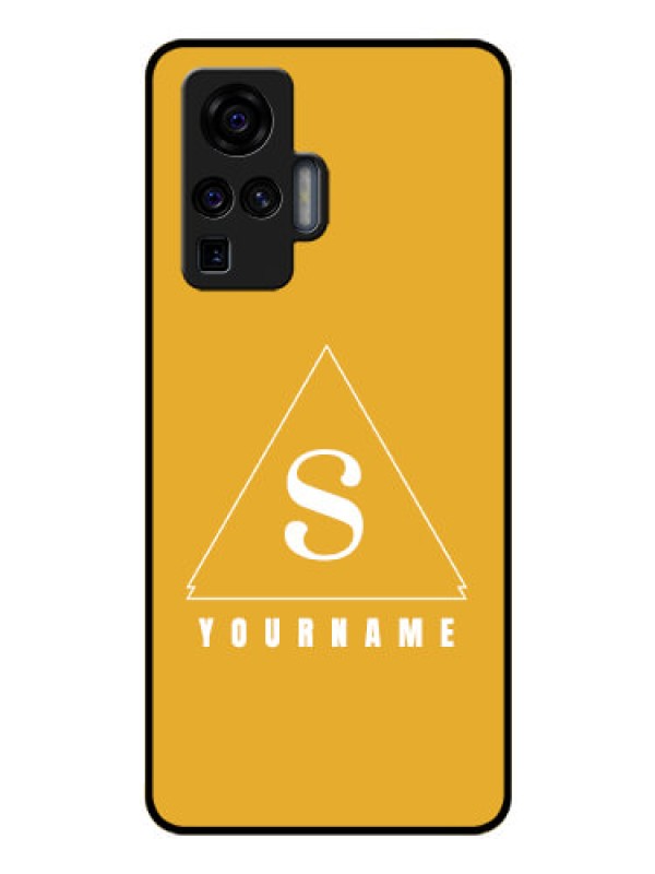 Custom Vivo X50 Pro 5G Personalized Glass Phone Case - simple triangle Design
