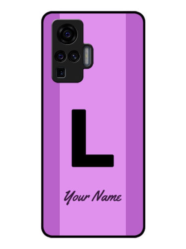 Custom Vivo X50 Pro 5G Custom Glass Phone Case - Tricolor custom text Design