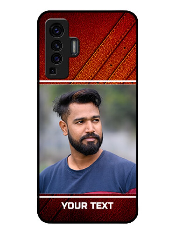 Custom Vivo X50 Personalized Glass Phone Case - Leather Phone Case Design