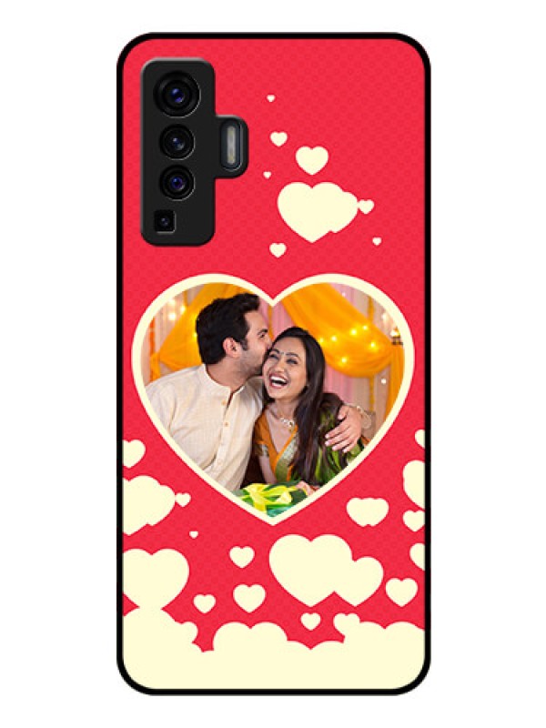 Custom Vivo X50 Custom Glass Mobile Case - Love Symbols Phone Cover Design