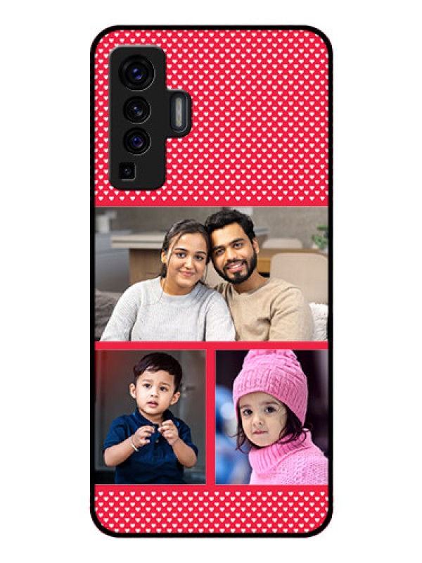 Custom Vivo X50 Personalized Glass Phone Case - Bulk Pic Upload Design