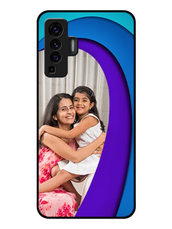 Custom Vivo X50 Photo Printing on Glass Case - Simple Pattern Design