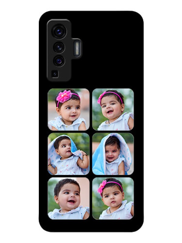 Custom Vivo X50 Photo Printing on Glass Case - Multiple Pictures Design
