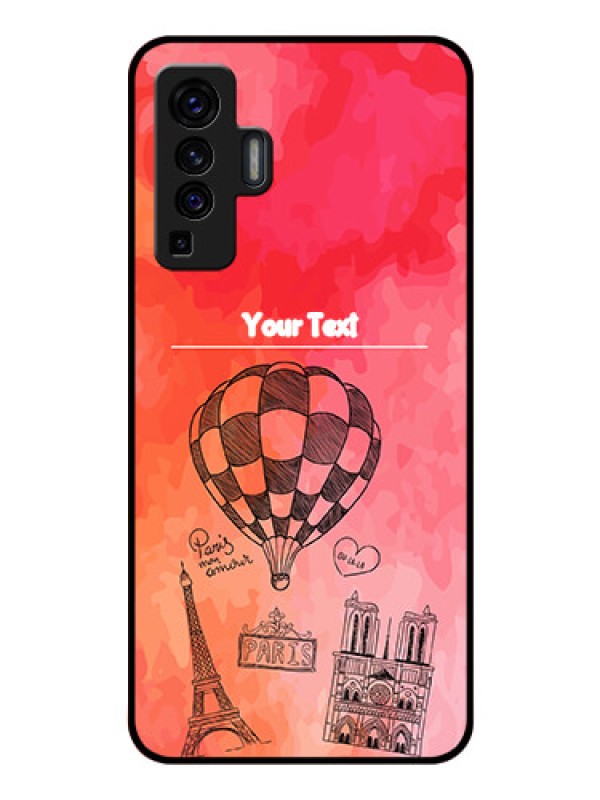 Custom Vivo X50 Custom Glass Phone Case - Paris Theme Design