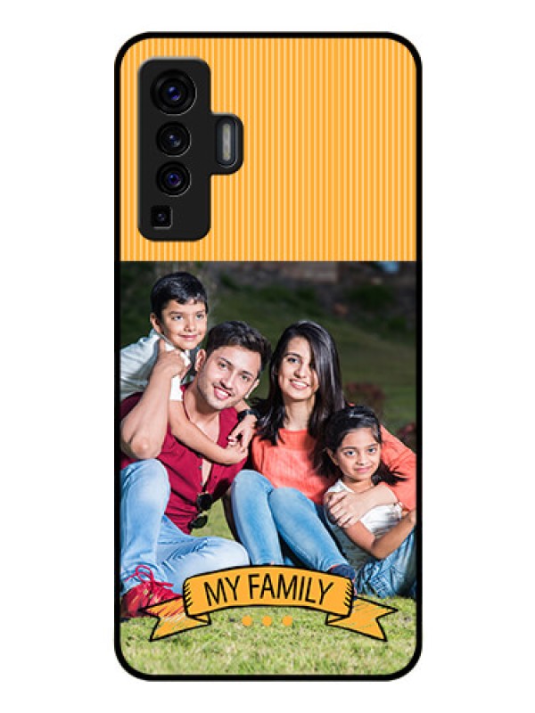 Custom Vivo X50 Custom Glass Phone Case - My Family Design