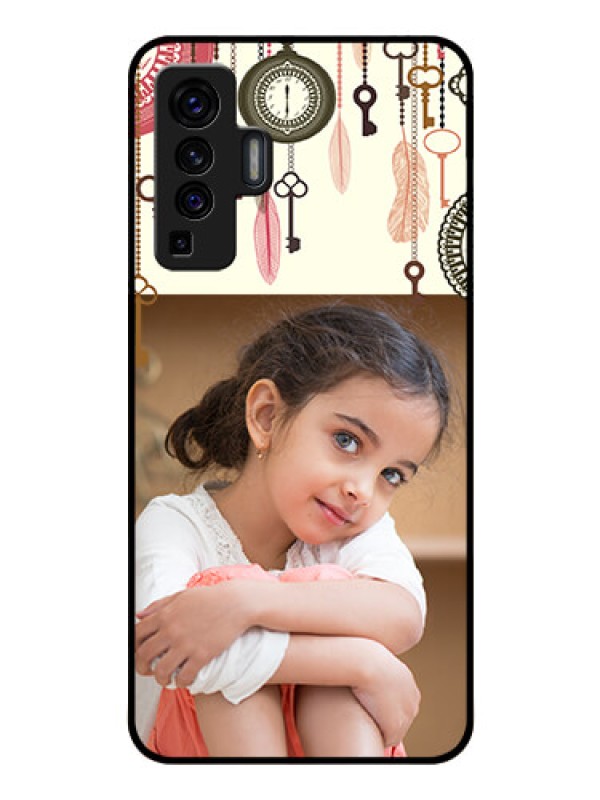 Custom Vivo X50 Custom Glass Mobile Case - Boho Style Design